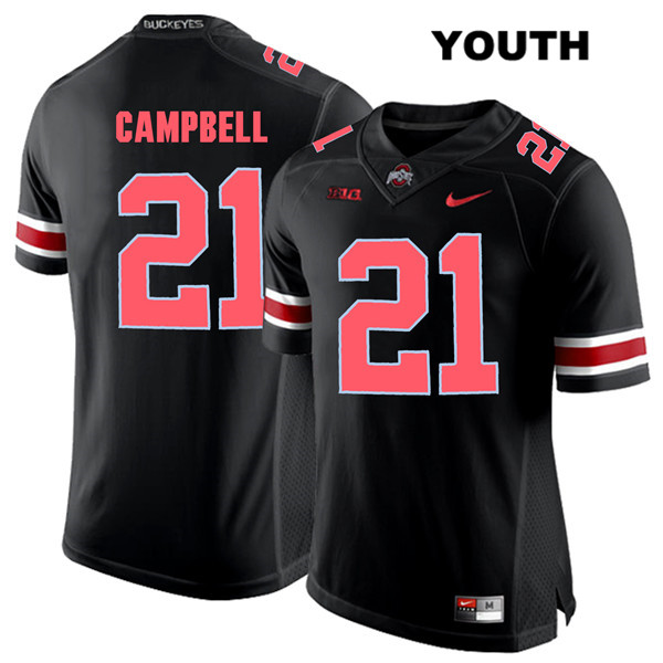 Ohio State Buckeyes Youth Parris Campbell #21 Red Number Black Authentic Nike College NCAA Stitched Football Jersey LP19W33FZ
